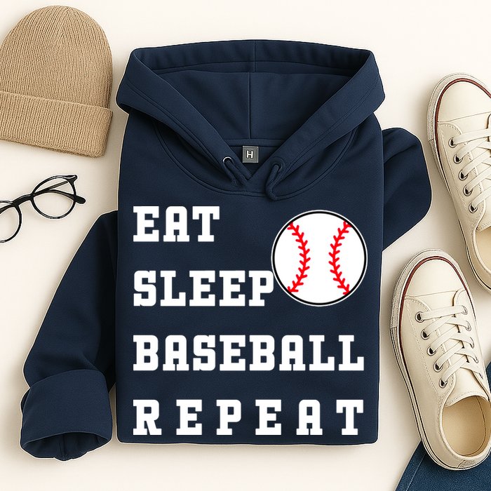 Eat Sleep Baseball Repeat Hoodie