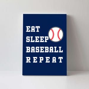 Eat Sleep Baseball Repeat Canvas