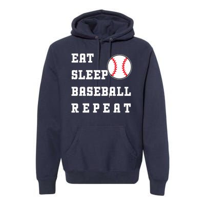 Eat Sleep Baseball Repeat Premium Hoodie