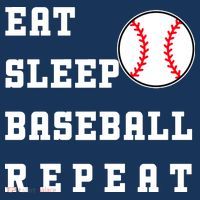 Eat Sleep Baseball Repeat Poster