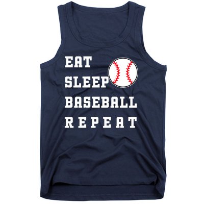 Eat Sleep Baseball Repeat Tank Top