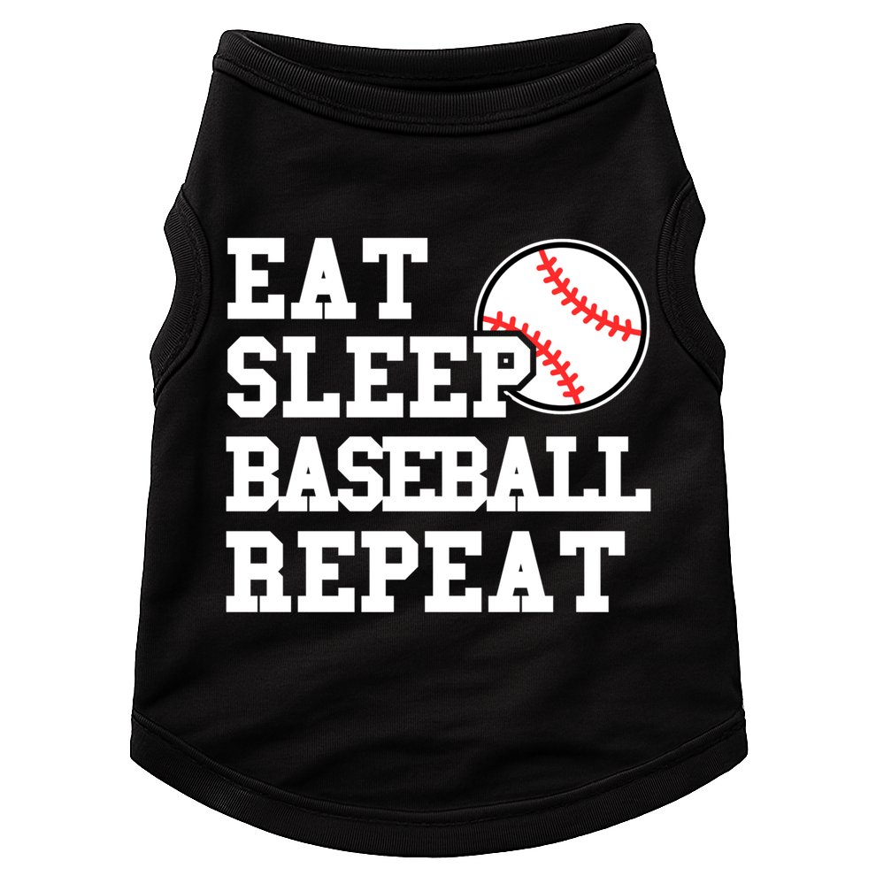 Eat Sleep Baseball Repeat Meaningful Gift Doggie Tank