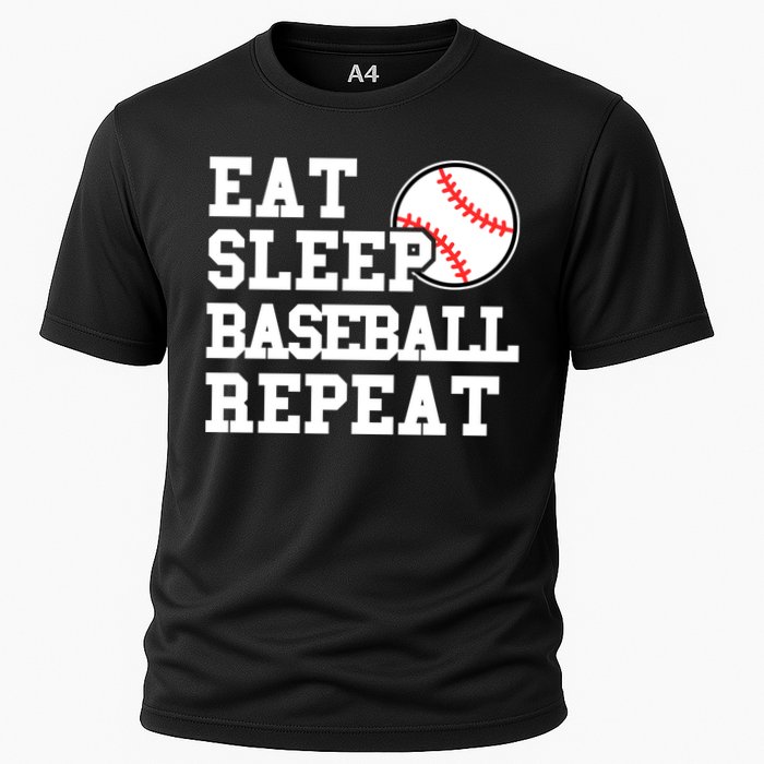 Eat Sleep Baseball Repeat Meaningful Gift Cooling Performance Crew T-Shirt