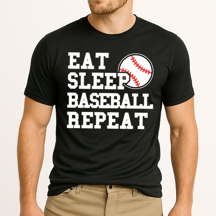 Eat Sleep Baseball Repeat Meaningful Gift Cooling Performance Crew T-Shirt
