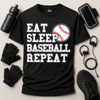 Eat Sleep Baseball Repeat Meaningful Gift Cooling Performance Crew T-Shirt