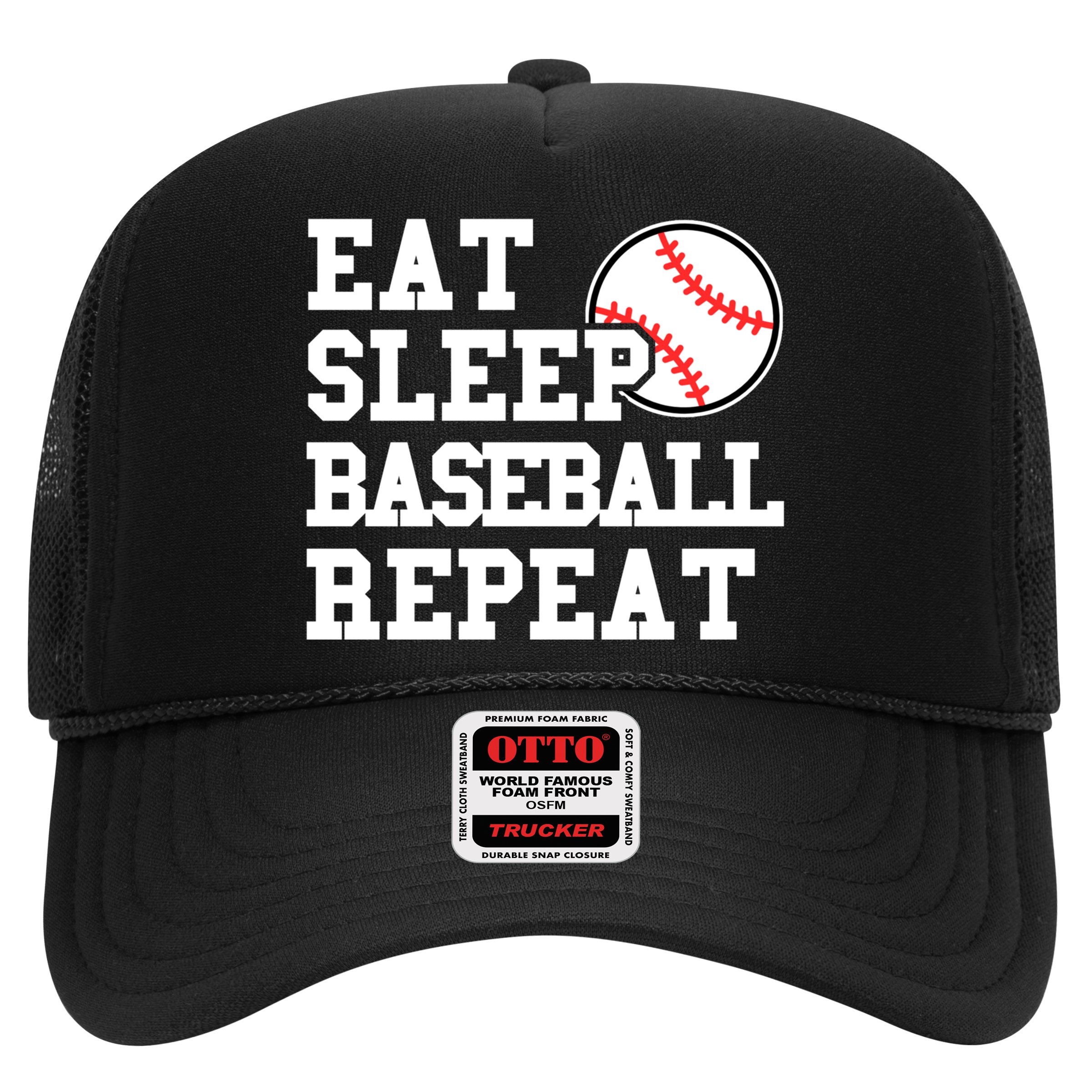 Eat Sleep Baseball Repeat Meaningful Gift Hat