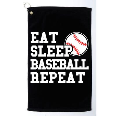 Eat Sleep Baseball Repeat Meaningful Gift Golf Towel