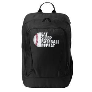 Eat Sleep Baseball Repeat Baseball Player Funny Baseball City Backpack