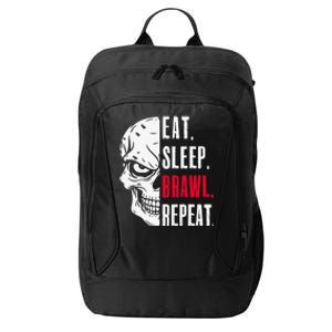 Eat Sleep Brawl Repeat Funny Video Gamer Gaming City Backpack