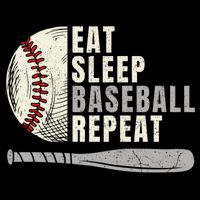 Eat Sleep Baseball Repeat Funny Baseball Player Cool Gift Cooling Performance Crew T-Shirt