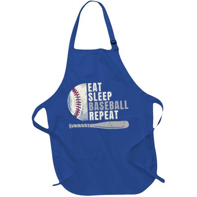 Eat Sleep Baseball Repeat Funny Baseball Player Cool Gift Apron
