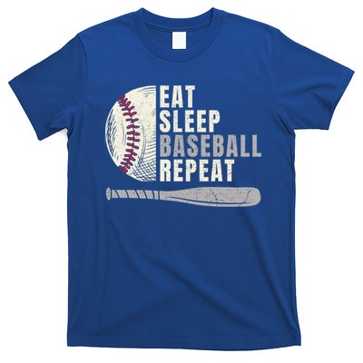 Eat Sleep Baseball Repeat Funny Baseball Player Cool Gift T-Shirt