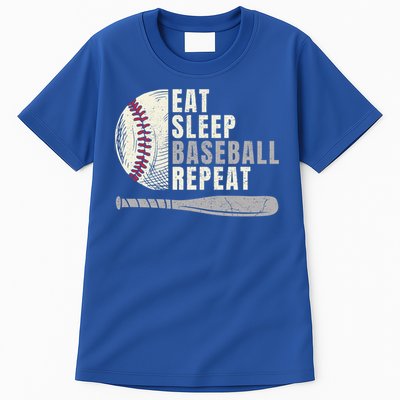 Eat Sleep Baseball Repeat Funny Baseball Player Cool Gift Tall T-Shirt