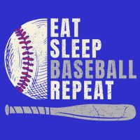 Eat Sleep Baseball Repeat Funny Baseball Player Cool Gift 16 in Basic Backpack