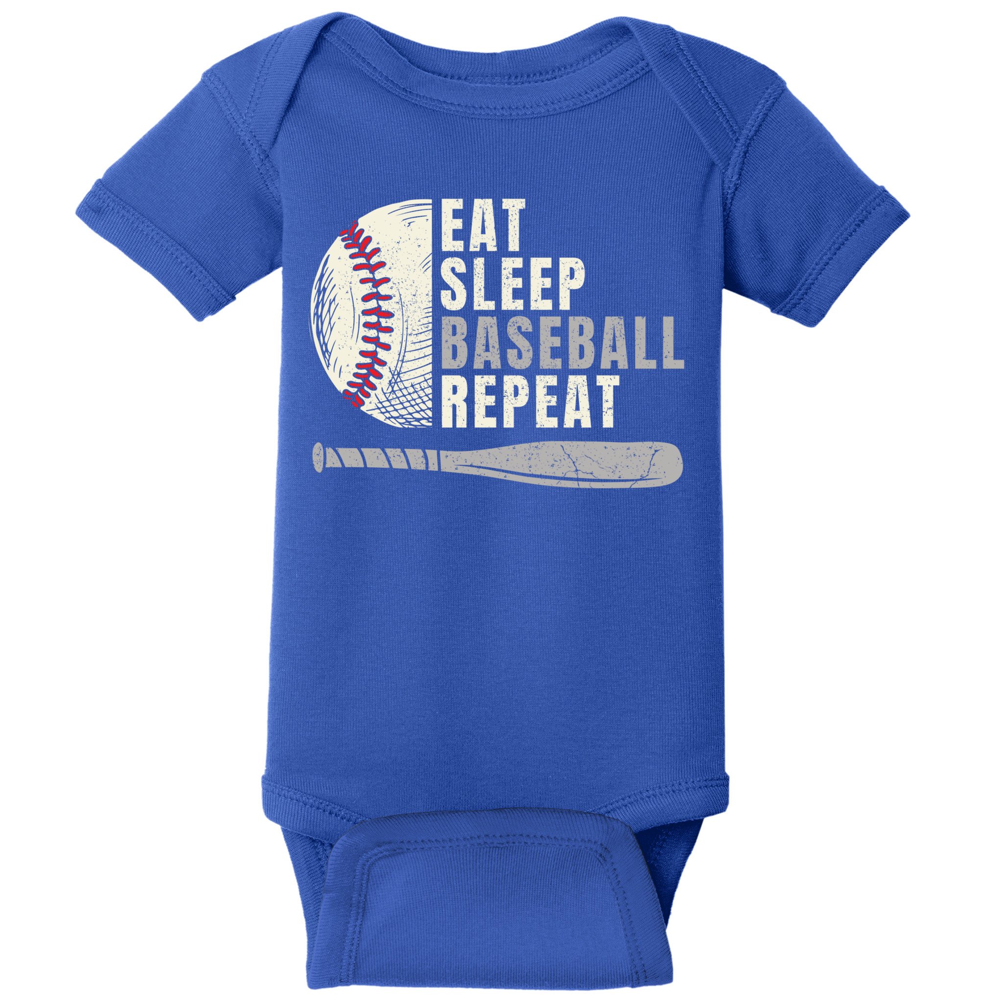 Eat Sleep Baseball Repeat Funny Baseball Player Cool Gift Baby Bodysuit