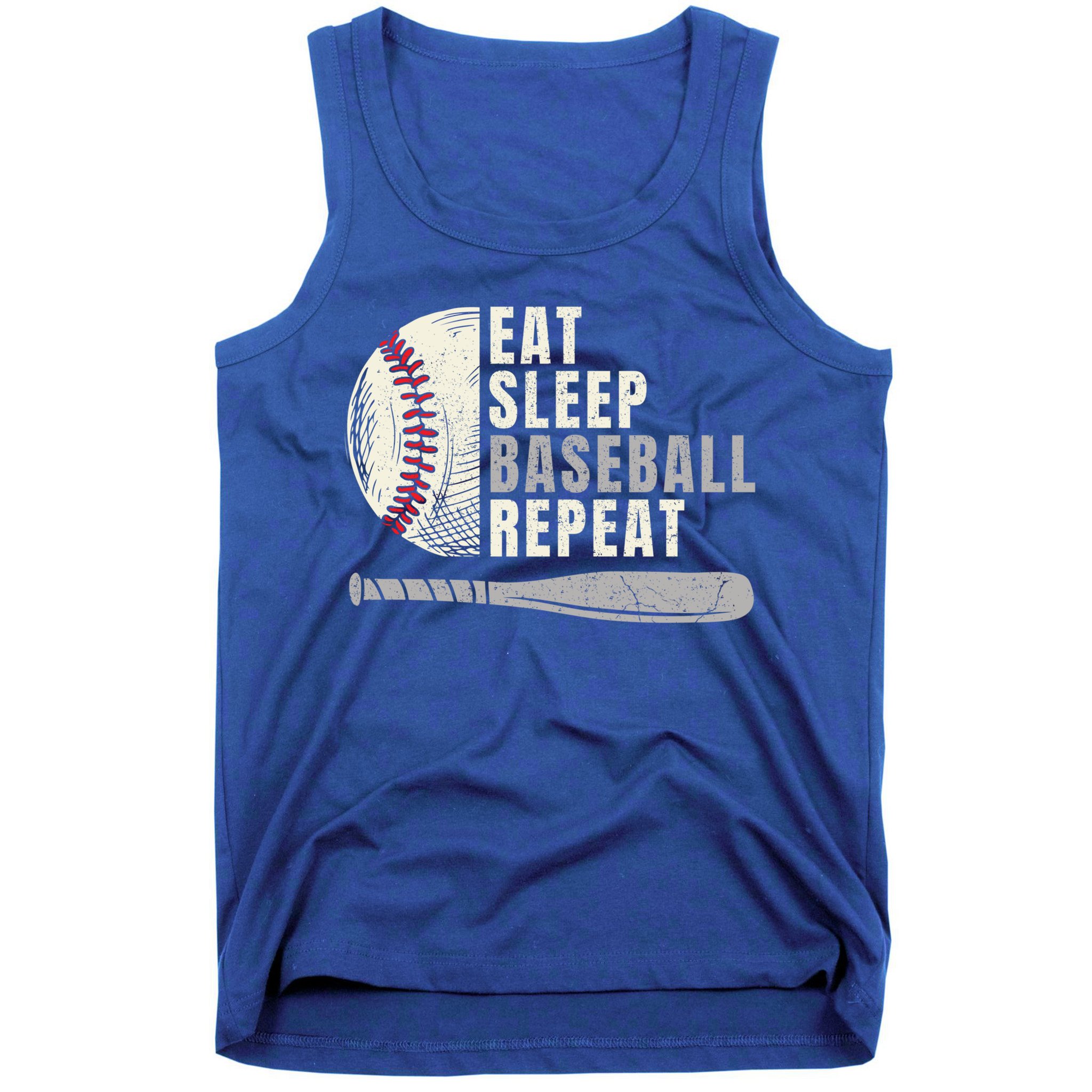 Eat Sleep Baseball Repeat Funny Baseball Player Cool Gift Tank Top