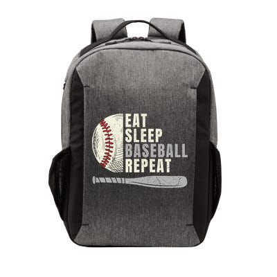 Eat Sleep Baseball Repeat Funny Baseball Player Cool Gift Vector Backpack