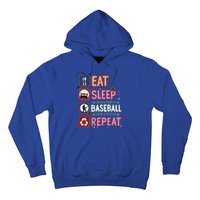 Eat Sleep Baseball Repeat Christmas Baseball Player Batter Gift Hoodie