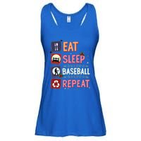 Eat Sleep Baseball Repeat Christmas Baseball Player Batter Gift Ladies Essential Flowy Tank