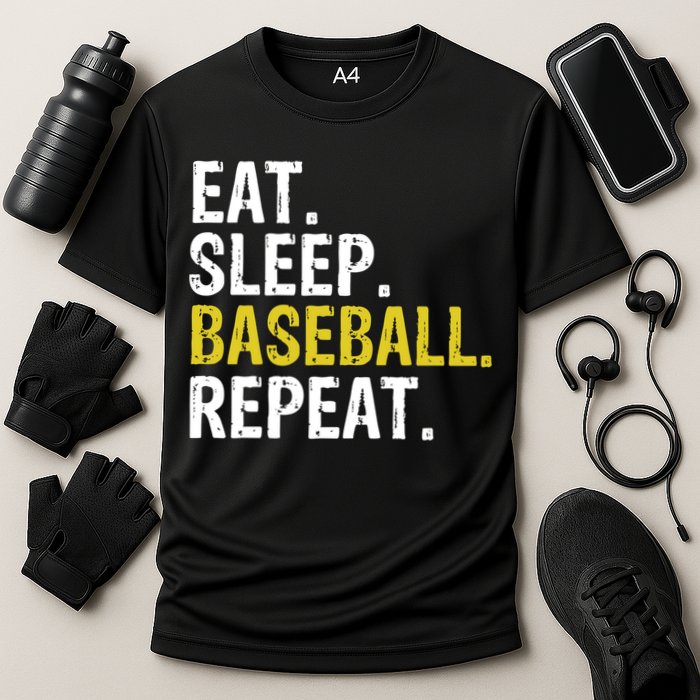 Eat Sleep Baseball Repeat Gift Cooling Performance Crew T-Shirt