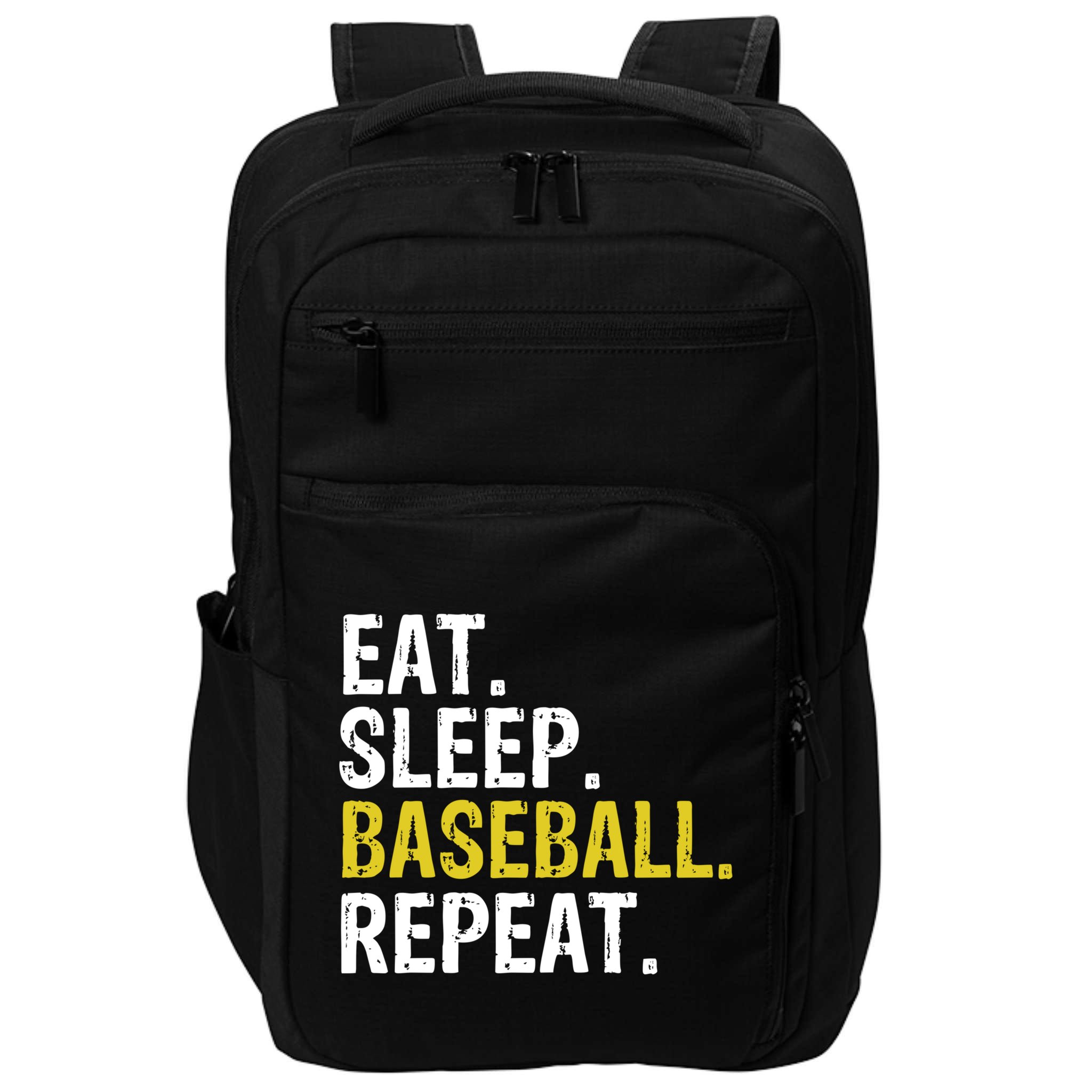 Eat Sleep Baseball Repeat Gift Impact Tech Backpack