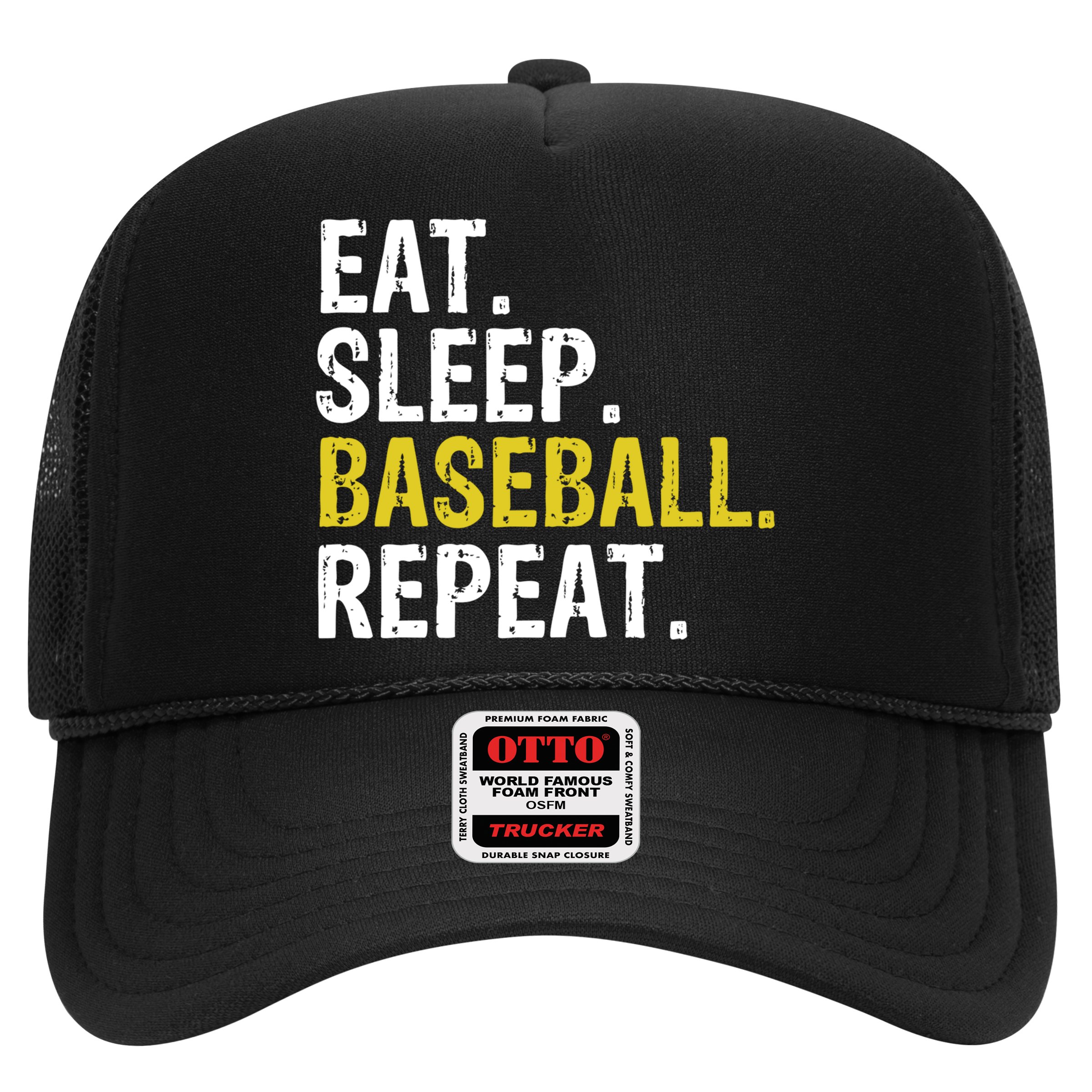Eat Sleep Baseball Repeat Gift Hat