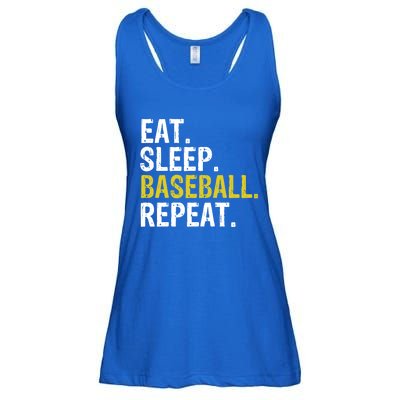 Eat Sleep Baseball Repeat Gift Ladies Essential Flowy Tank