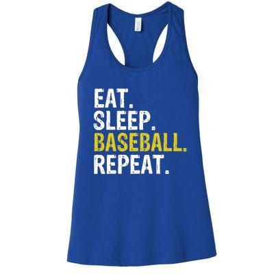 Eat Sleep Baseball Repeat Gift Women's Racerback Tank