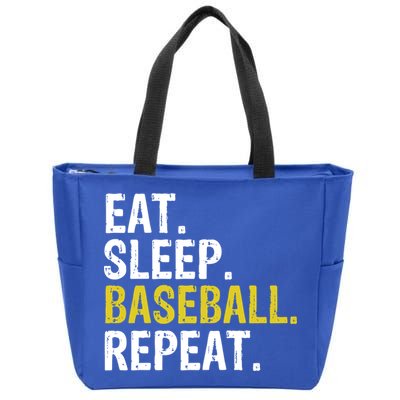 Eat Sleep Baseball Repeat Gift Zip Tote Bag