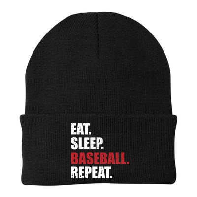 Eat Sleep Baseball Repeat Gift Beanie