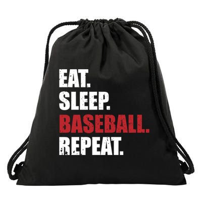 Eat Sleep Baseball Repeat Gift Drawstring Bag