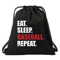 Eat Sleep Baseball Repeat Gift Drawstring Bag