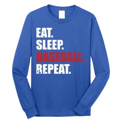 Eat Sleep Baseball Repeat Gift Long Sleeve Shirt