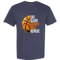 Eat Sleep Basketball Repeat Funny Basketball Lovers Garment-Dyed Heavyweight T-Shirt