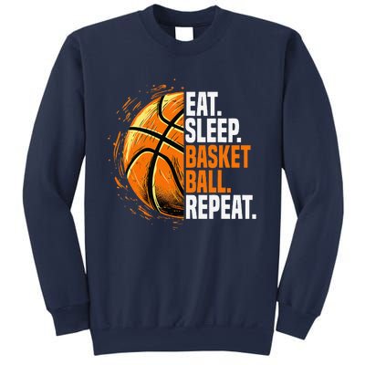 Eat Sleep Basketball Repeat Funny Basketball Lovers Sweatshirt