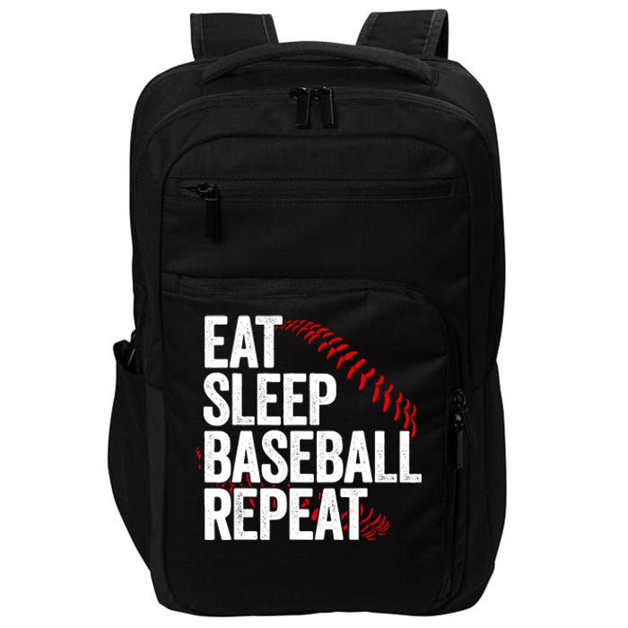 Eat Sleep Baseball Repeat Impact Tech Backpack