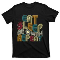 Eat Sleep Be Owen Repeat Funny Groovy Retro Owen T-Shirt