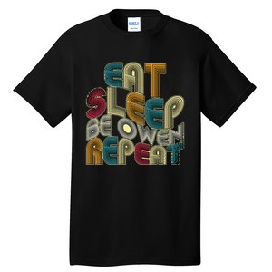 Eat Sleep Be Owen Repeat Funny Groovy Retro Owen Tall T-Shirt