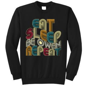 Eat Sleep Be Owen Repeat Funny Groovy Retro Owen Tall Sweatshirt