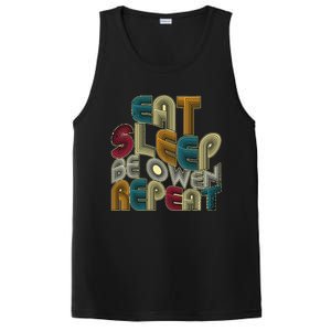 Eat Sleep Be Owen Repeat Funny Groovy Retro Owen PosiCharge Competitor Tank