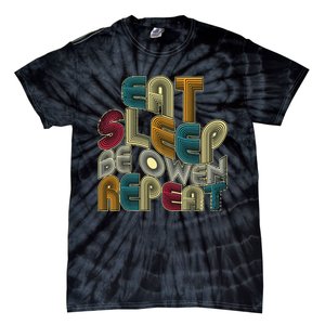 Eat Sleep Be Owen Repeat Funny Groovy Retro Owen Tie-Dye T-Shirt