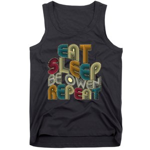 Eat Sleep Be Owen Repeat Funny Groovy Retro Owen Tank Top