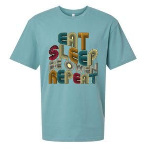 Eat Sleep Be Owen Repeat Funny Groovy Retro Owen Sueded Cloud Jersey T-Shirt