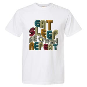 Eat Sleep Be Owen Repeat Funny Groovy Retro Owen Garment-Dyed Heavyweight T-Shirt