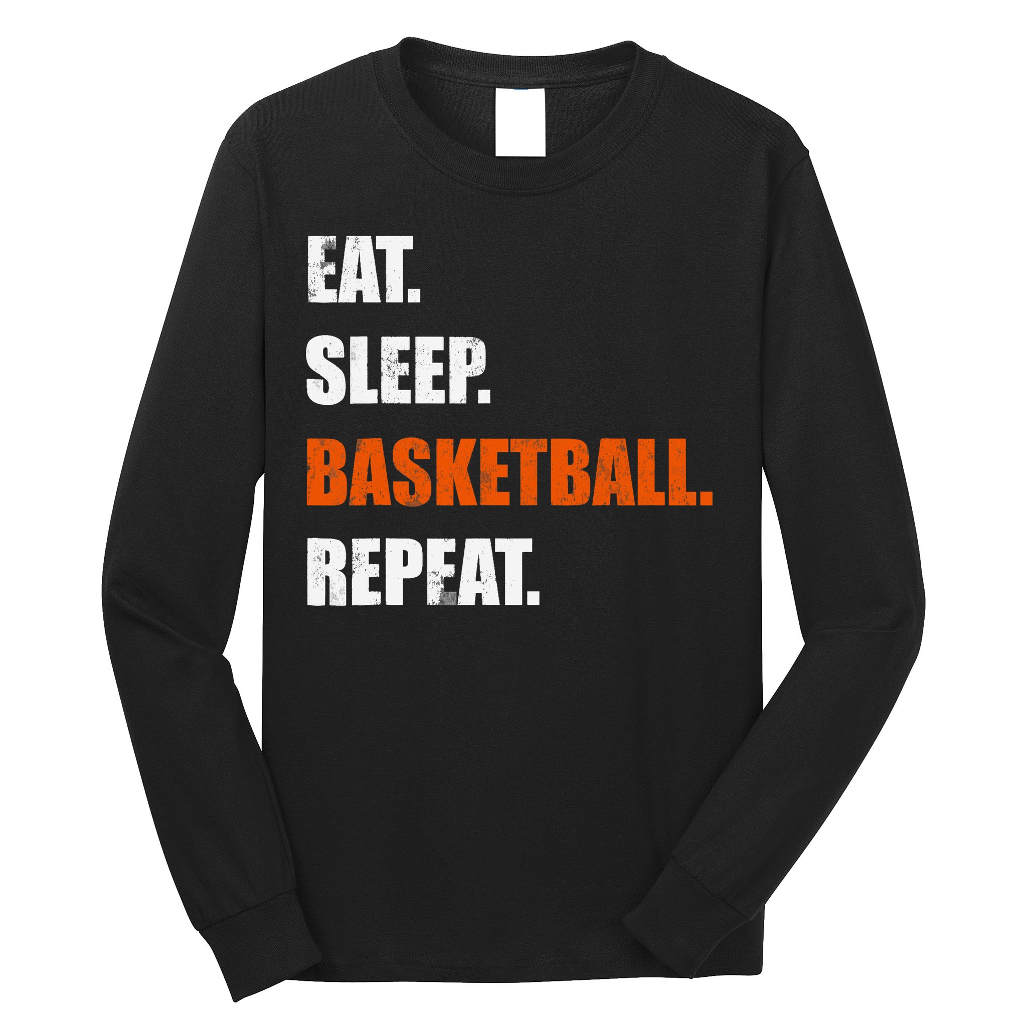 Eat Sleep Basketball Repeat Long Sleeve Shirt