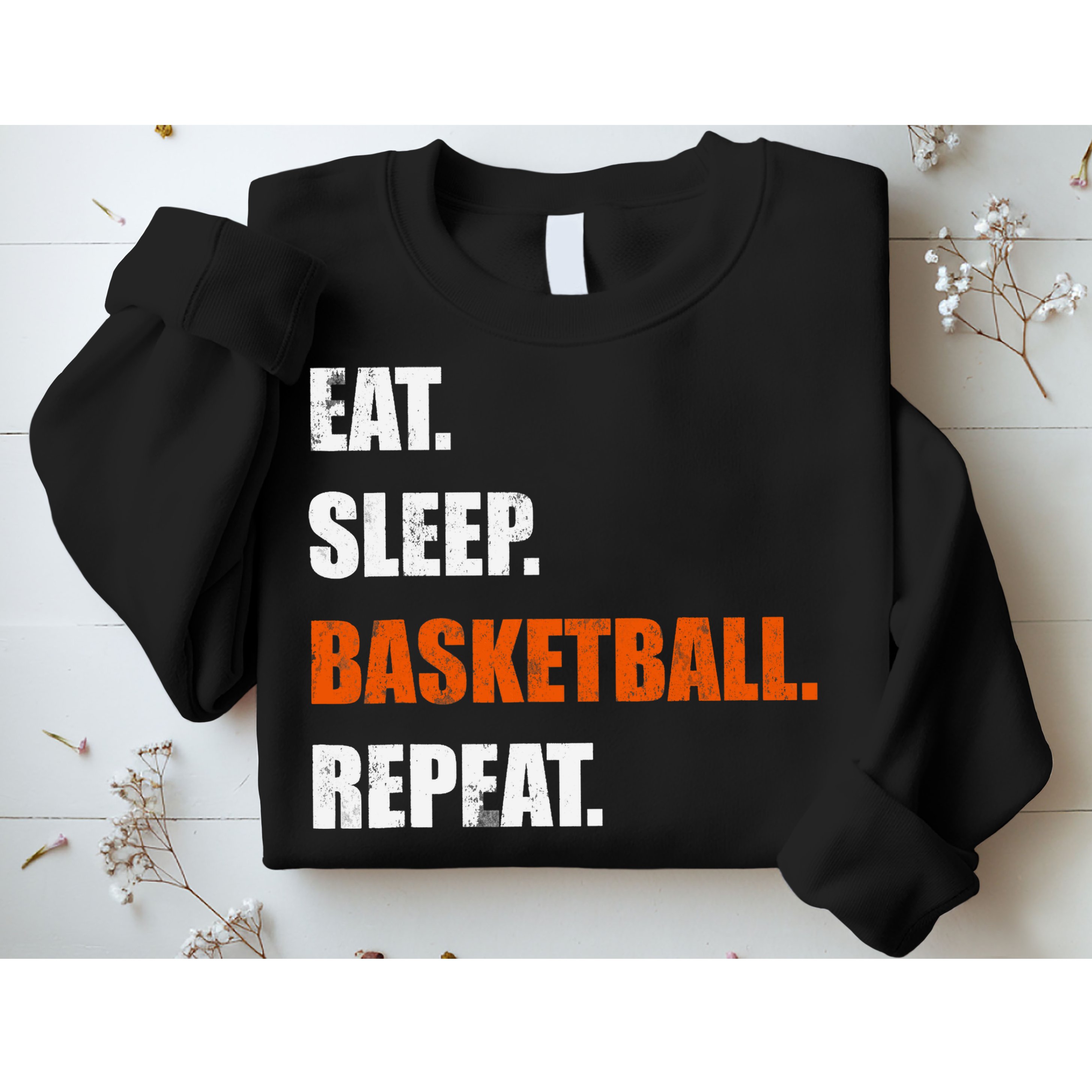 Eat Sleep Basketball Repeat Sweatshirt
