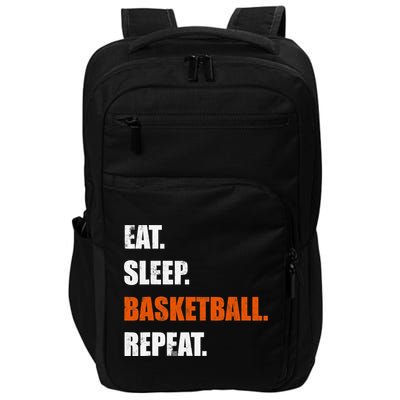Eat Sleep Basketball Repeat Impact Tech Backpack