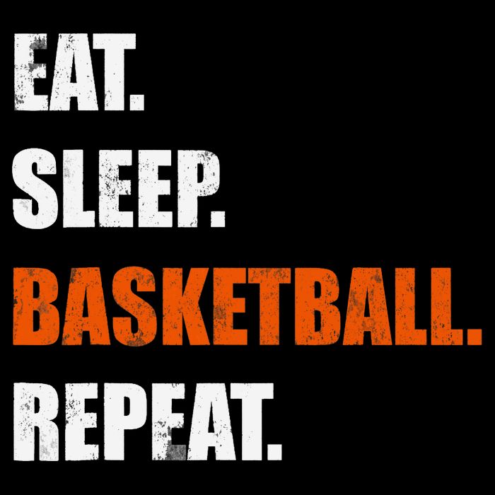 Eat Sleep Basketball Repeat Flat Bill Trucker Hat