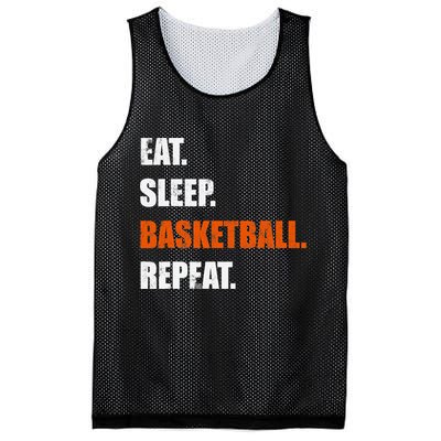 Eat Sleep Basketball Repeat Mesh Reversible Basketball Jersey Tank