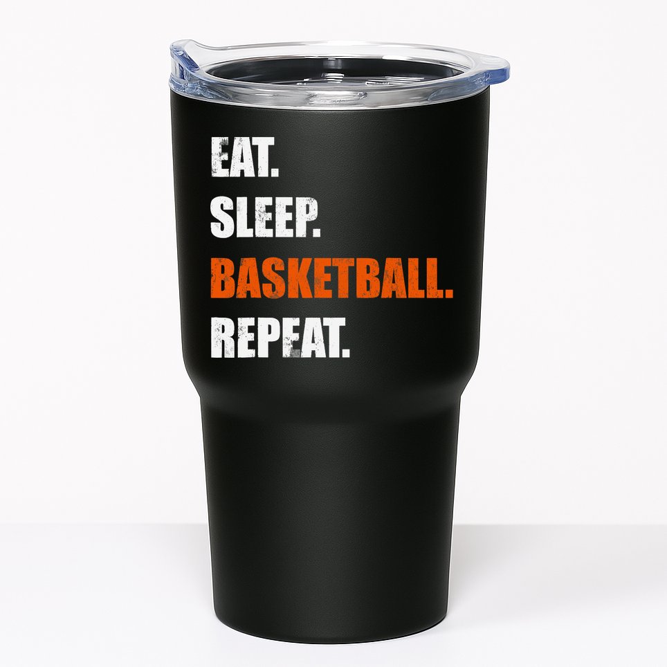 Eat Sleep Basketball Repeat Tumbler